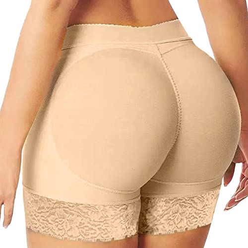 FFWTPY Damen Butt Lifter Po Push Up Gepolsterter Unterhose Hip Enhancer Shapewear mit 2 Herausnehmbarer Hüfte Pads Bauchkontrolle Höschen Hüft Unterwäsche Miederslips