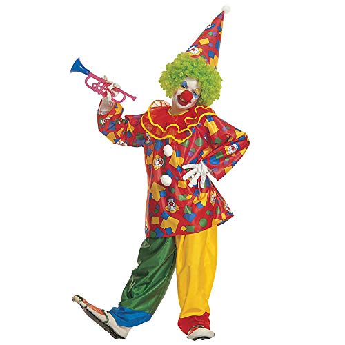 Widmann - Kinderkostüm Funny Clown, Coat mit Kragen, Hose, Hut, Zirkus, Motto-Party, Karneval