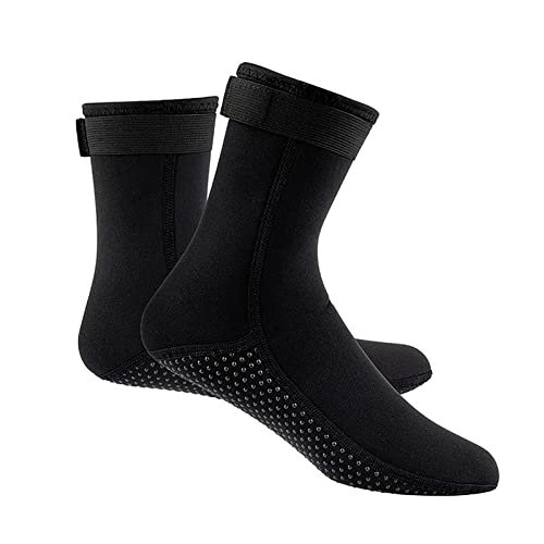 ZPL Tauchschuhe, Neopren-Socken Beach Volleyball Fußball Socken Wasserstiefel Schwimmen Surfen Schnorcheln Angeln Watender Kajakfahren Wandern,EU 38-39,Black