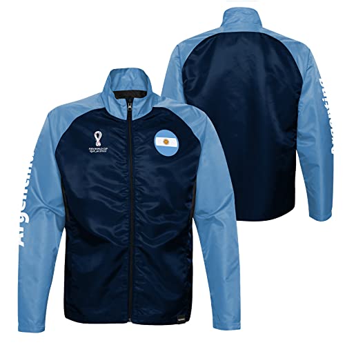 FIFA Jungen Offizielle World Cup 2022 Trainingsjacke-Argentinien, Babyblau/Marineblau, 12-13 Jahre