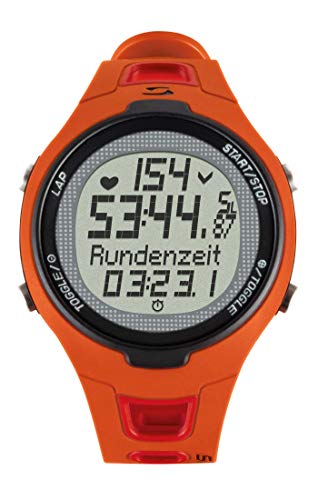 Sigma Sport Pulsuhr PC 15.11 neues Design, Herzfrequenz mit Brustgurt, EKG genau, wasserdicht, Red, TU EU