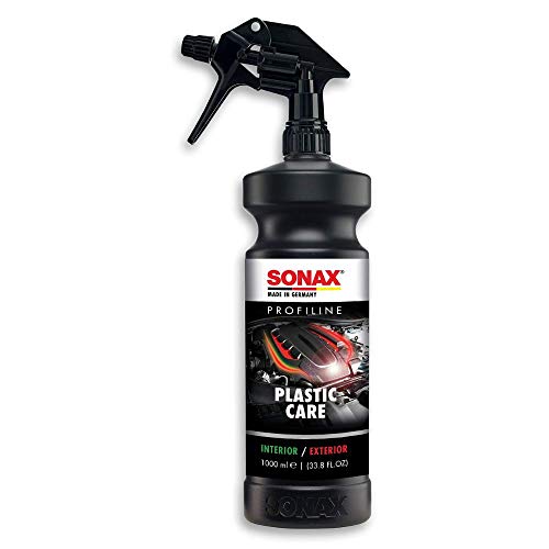 SONAX PROFILINE PlasticCare (1 Liter) frischt auf, pflegt und kaschiert Verkratzungen auf Kunststoff |Norme | Transparent | Art-Nr. 02054050