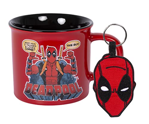 Campingtasse Set (Tasse + Schlüsselanhänger) - Deadpool