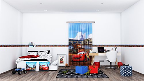 AG Design Disney Cars Bordüre, Selbstklebende Folie, Mehrfarbig, 500 x 14 cm