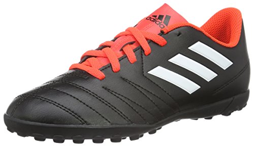 adidas Unisex-Kinder COPALETTO TF J Fußballschuhe, Schwarz (schwarz/Weiß/Rot), 28