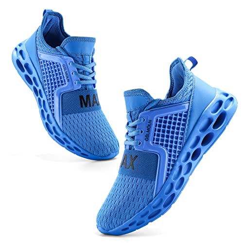 Jakcuz Sportschuhe Sneakers Turnschuhe Laufschuhe Walkingschuhe Schicke Joggingschuhe Jungen Freizeitschuhe Fitness Schuhe Blau 45