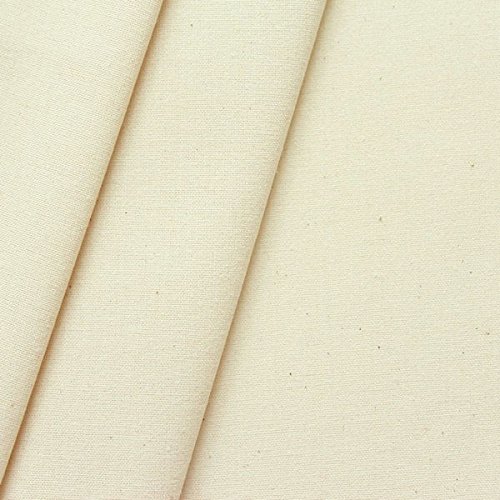 B1 Baumwolle Nessel Stoff Meterware Breite 320 cm Rohweiss/Natur