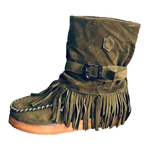Generic Winter Ankle Boots Damen Booties Damen Stiefel Boots Elegant Booties Warme Schlupfstiefel Schneeboots Winterboots Damen Plateau Stiefeletten