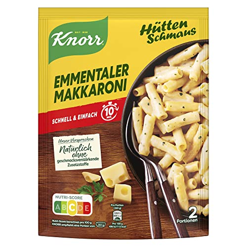 Knorr Hüttenschmaus Fertiggericht Emmentaler Makkaroni leckeres Nudelgericht fertig in 10 Minuten 151 g 1 Stück