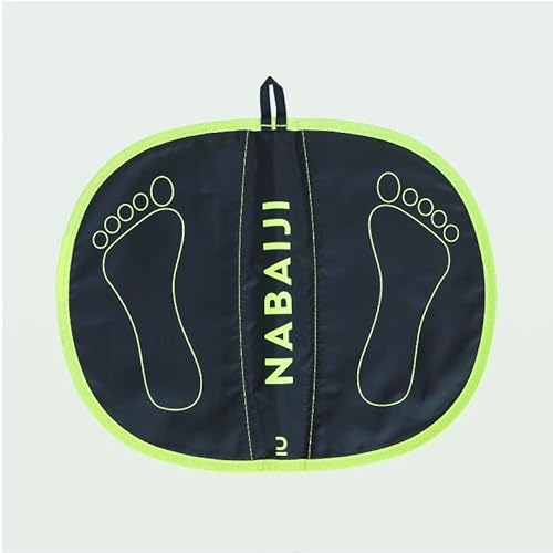 Nabaiji - Schwimmbadmatte Hygiene FEET blau-gelb - Hygiene und Komfort in den Umkleideräumen