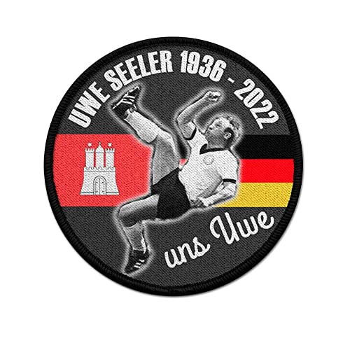 Copytec Patch Uwe Seeler Uns Uwe Gedenk Aufnäher Fußball Legende Trikot Hamburg #40101
