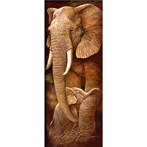 ParNarZar Diamond Painting Elefant mit Baby 5D Diamant Painting Set Groß Full Stickerei Bilder DIY Diamonds Malerei 40x105cm