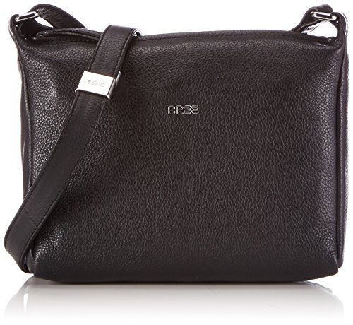 BREE Nola 2, black, ladies' handbag grained 206900002 Damen Henkeltaschen 26x7x20 cm (B x H x T), Schwarz (black 900)
