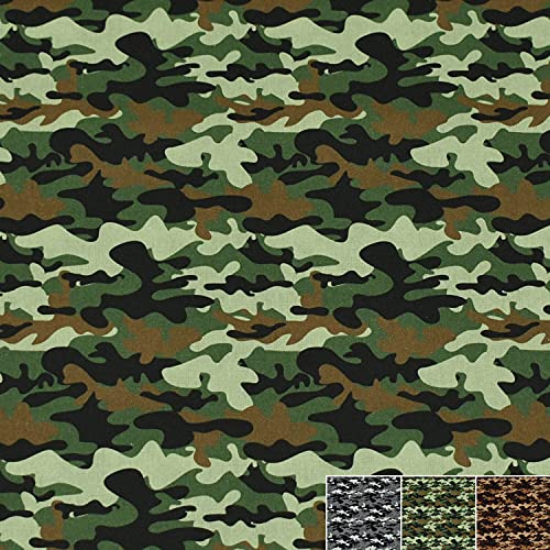 Baumwollstoff Kim Camouflage von Swafing, grün (50cm x 147cm)