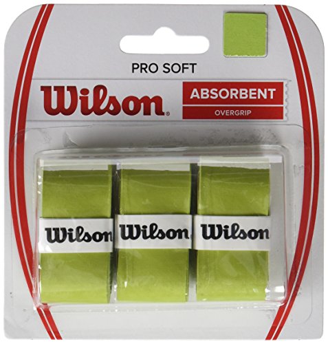 Wilson Unisex Griffband Pro Soft Overgrip, grün, 3 Stück, WRZ4040LI