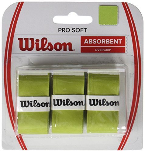 Wilson Unisex – Erwachsene Overgrip Soft 3er Griffband, Grün, One Size