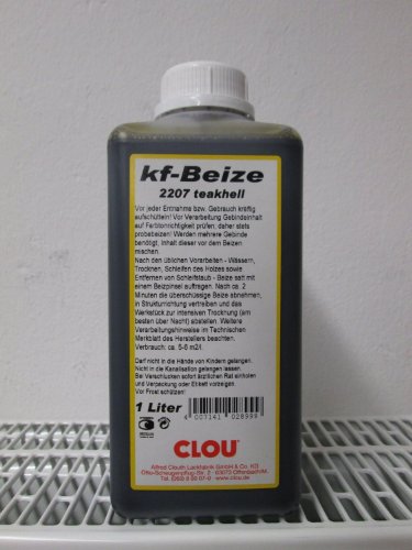 Clou kf - Beize - Gold Teak 2206 - 1000 ml / 1 ltr. - Foto ist ein Beispiel