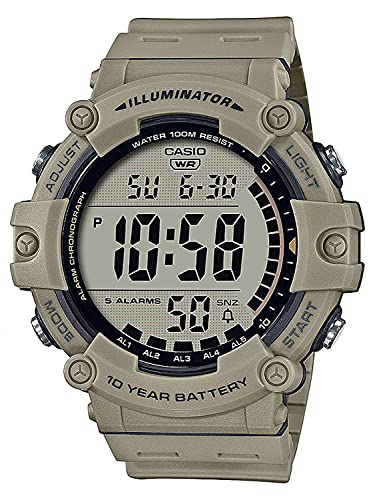 Casio Unisex-Erwachsene Digital Quartz Uhr mit Kunststoff Armband AE-1500WH-5AVEF