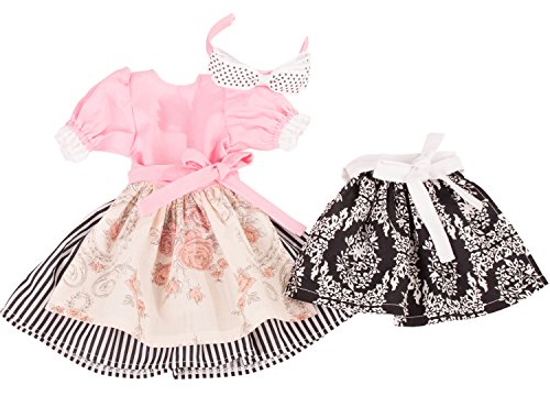 Götz 3402844 Dirndl München - Perfekter Style im Trachtenlook - 4-teiliges Bekleidungsset für Stehpuppen mit Einer Größe von 45 bis 50 cm