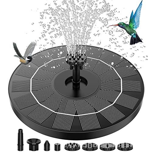 AISITIN 3.5W Solar Springbrunnen 2023 Upgrade, Solar Teichpumpe mit 6 Effekte Solar Wasserpumpe Solar schwimmender Fontäne Pumpe für Gartenteich Oder Vogel-Bad Fisch-Behälter
