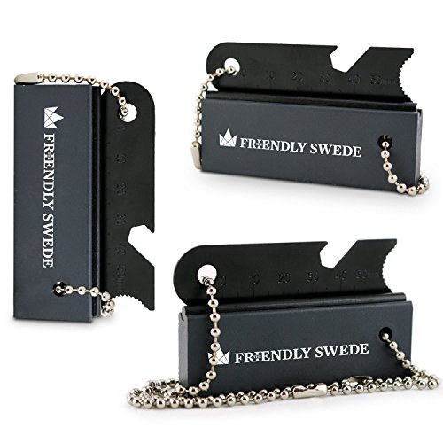 The Friendly Swede - 3er-Set Feuerstein-Blöcke aus Magnesium Feuerstahl Flint Feuerstarter Firestarter Survival-Ausrüstung (Schwarz)