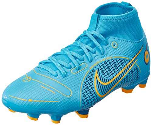 Nike Superfly 8 Fußballschuh, Chlorine Blue/Laser Orange-Mar, 30 EU
