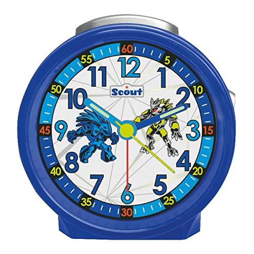 Scout Kinder Wecker Alarm Friends Monster Blau Jungen 280001045, klein