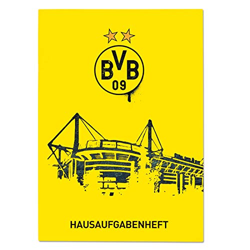 Borussia Dortmund Unisex Bvb Hausaufgabenheft, gelb, Einheitsgröße EU