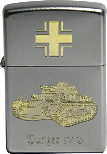Zippo Panzerkampfwagen IV D-Diamandgravur, Silber, smal