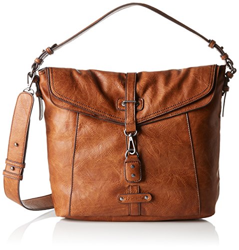 Tamaris BERNADETTE 2028171-305 Damen Schultertaschen 32x30x14 cm (B x H x T), Braun (305 cognac 305)