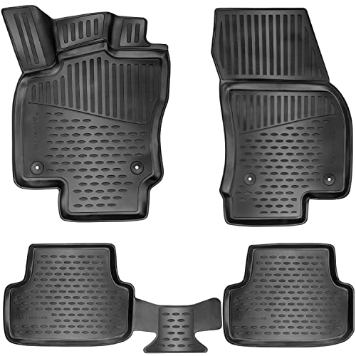 ELMASLINE Design 3D Gummimatten Set für VW Golf 7 SPORTSVAN 2014 - 2023