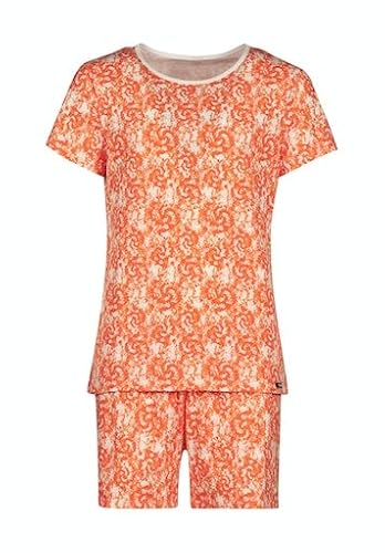 SKINY Mädchen Night Pyjama 030068 Pyjamaset, orange Batik, 176