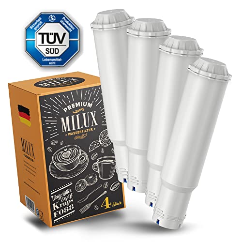 [4x] Wasserfilter für Krups F088, Nivona, Melitta, Melitta Barista TS und mehr! | TÜV zertifiziert | VAF003 von Milux®