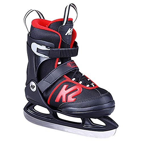 K2 Skates Jungen Schlittschuhe Joker Ice — black - red — EU: 29 - 34 (UK: 10 - 1 / US: 11 - 2) — 25D0303