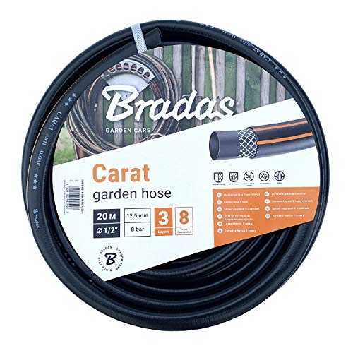 Bradas WFC1/220 Gartenschlauch Carat 1/2 Zoll, 20 m, schwarz
