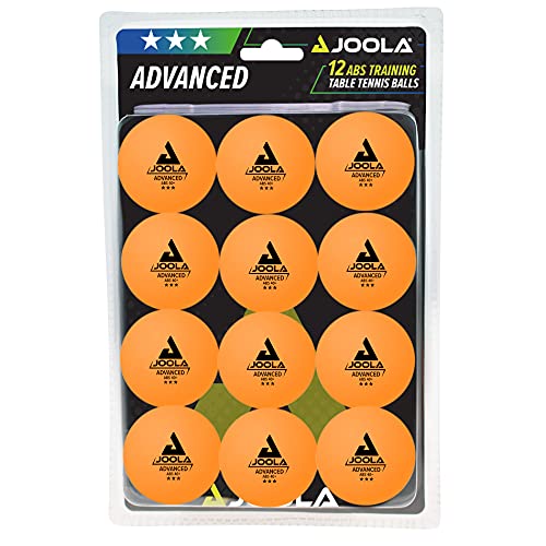 JOOLA 44255 Tischtennis-Bälle Training 40mm, Orange 12er Blister Pack