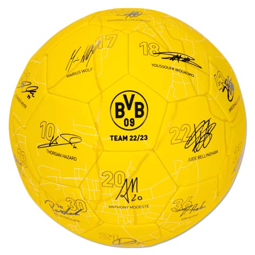 Borussia Dortmund BVB Unterschriftenball 2022/23 ganze Mannschaft Autogramm