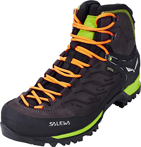 Salewa MS Mountain Trainer Mid Gore-TEX Herren Trekking- & Wanderstiefel, Schwarz (Black/Sulphur Spring), 46.5 EU