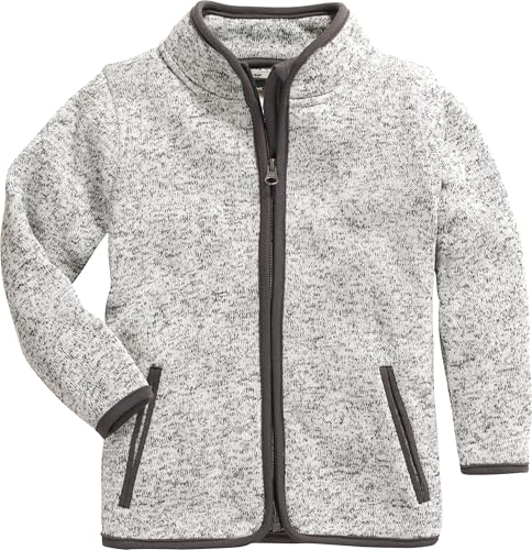 Playshoes Fleece-Jacke Unisex Kinder Outdoor-Oberteil, grau Strickfleece, 140