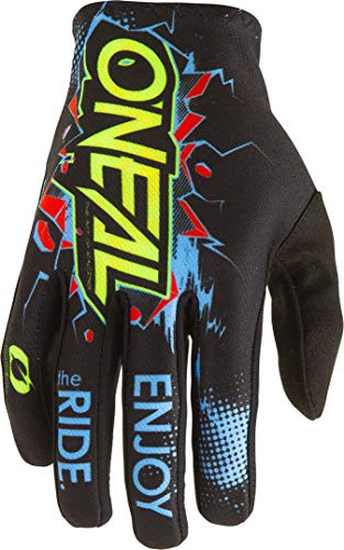 O'NEAL | Fahrrad- & Motocross-Handschuhe | Kinder | MX MTB DH FR Downhill Freeride | Langlebige, Flexible Materialien, belüftete Handoberseite | Matrix Youth Glove Villain | Schwarz | Größe M