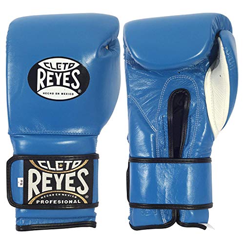 Cleto Reyes Boxhandschuhe - Sparring - Klettverschluss (Blau, 12 oz)
