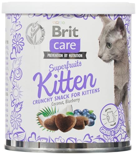 Brit Care Snack Superfruits Kätzchen Huhn Kokos Heidelbeere 100 g 100