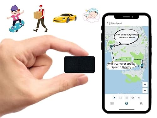 GPS Tracker Kinder,GPS Tracker Fahrrad,Mini GPS Tracker, Anti-thieft Real Time Tracking Device Anti-Lost GPS Locator for Kids/Senior/Personl Travel LM008,Easy-to-Use App