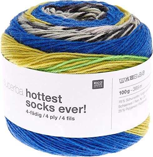 Sockenwolle musterbildend Rico Superba Hottest Socks Ever, 100g ca. 365m (2)