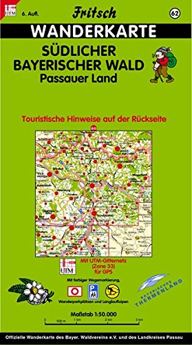Südlicher Bayerischer Wald Passauer Land: Kartenset Wander- und Radwanderkarte. M 1:50000: Passauer Land. Tourist. Hinweise auf der rückseite. Mit ... Waldvereins u. d. Landes Passau. Mit UTM-G...