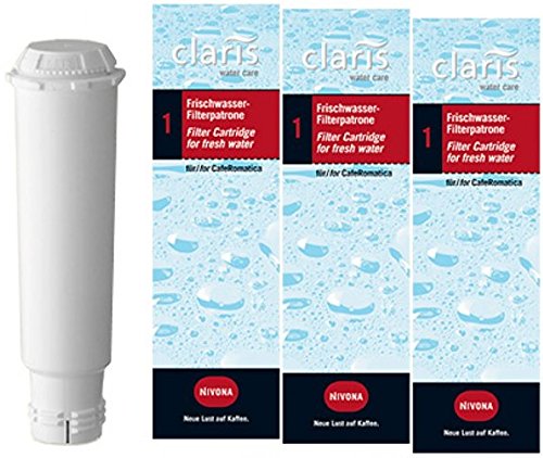 Nivona Claris Filter für Melitta Jura & Miele Bohnen-auf-Becher, 3 Stück