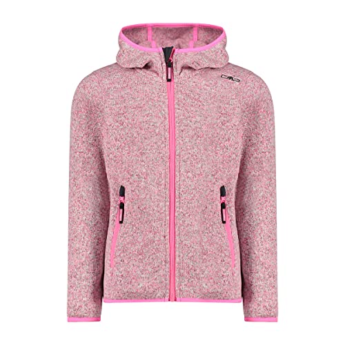 CMP ERROR:#N/A Kinder-knit-tech-jacke Knit-Tech Kinder Jacke Mit Fester Kapuze, Rosa Fluo-Weiß, 176 EU