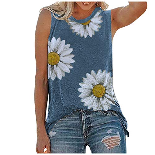 Fcostume Tie-Dye Basic Shirts Damen Sommer Basic Tops Übergröße Ärmelloses T-Shirt Weste Top Shirt Bluse Oberteile Bluse Tank Top