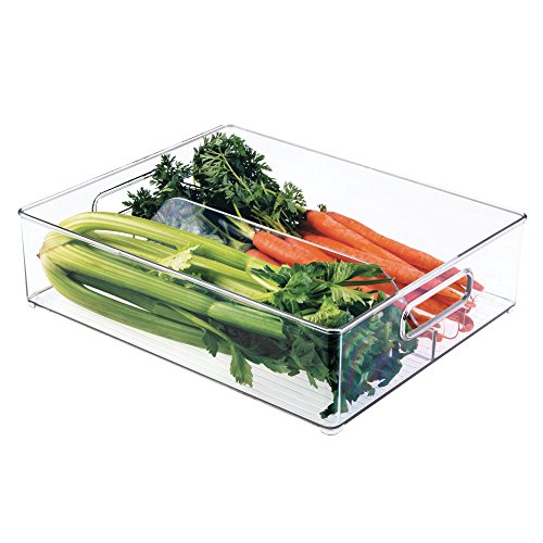 iDesign Kühlschrank + Behälter für Einfrieren, Kunststoff, Transparent, 36,83 x 30,48 x 10,16 cm
