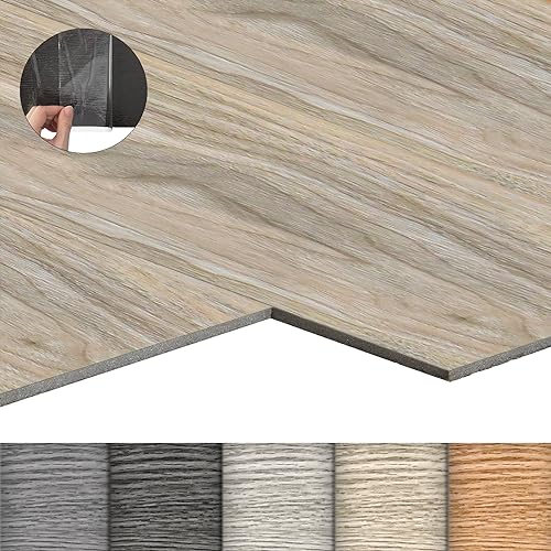 LZQ PVC Bodenbelag Vinylboden Selbstklebend mit Holz-Effekt, 72 Vinyl Fliesen 10,04m² Bodenfliesen Selbstklebend, Klebefliesen Boden Verschleißfest Wasserfest für Wohnzimmer Küche, Eiche Gewaschen